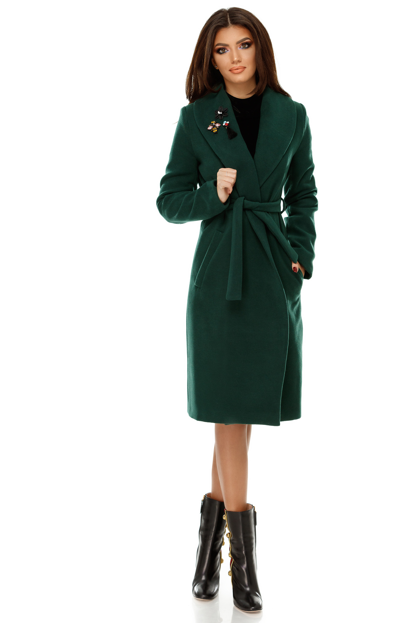 Livadă Tom Audreath Dolar  Palton Cezara Verde - Palton elegant verde - Miss Grey!