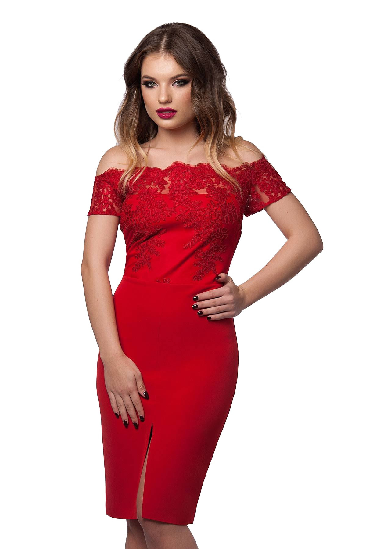 Rochie Kristie Roșie