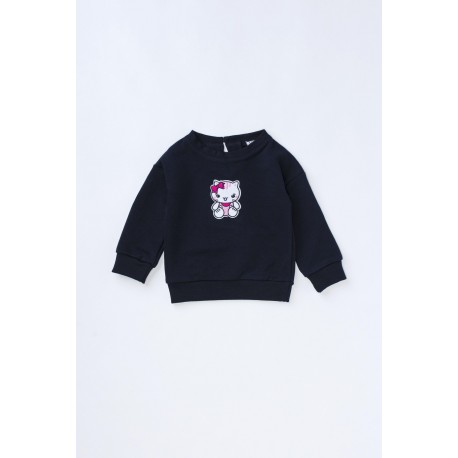 Bluză din bumbac cu broderie Hello Kitty pentru bebeluşi, fete