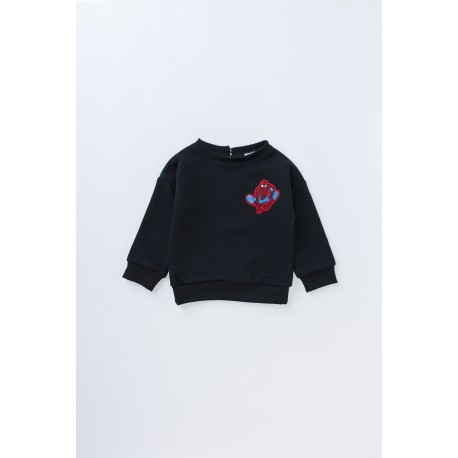 Bluză din bumbac cu broderie SPIDERMAN pentru băieţi