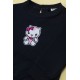  Bluză din bumbac flauşat cu broderie Hello Kitty pentru fete 3