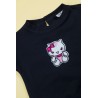 Bluză din bumbac cu broderie Hello Kitty pentru bebeluşi, fete