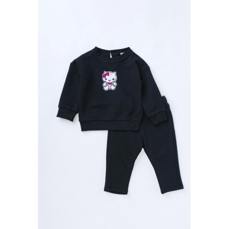 Bluză din bumbac cu broderie Hello Kitty pentru bebeluşi, fete