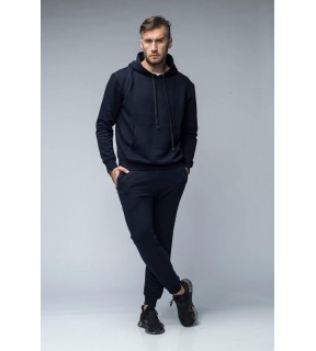 Trening cu hanorac din bumbac flauşat cu glugă