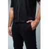 Pantaloni jogger din bumbac flauşat cu benzi laterale