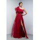  Rochie Harper din organza cu volane asimetrice pe umăr 9