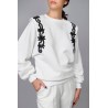 Bluza din bumbac flausat Yanna