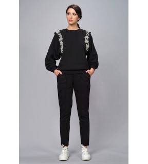 Compleu din bumbac flaușat Yanna